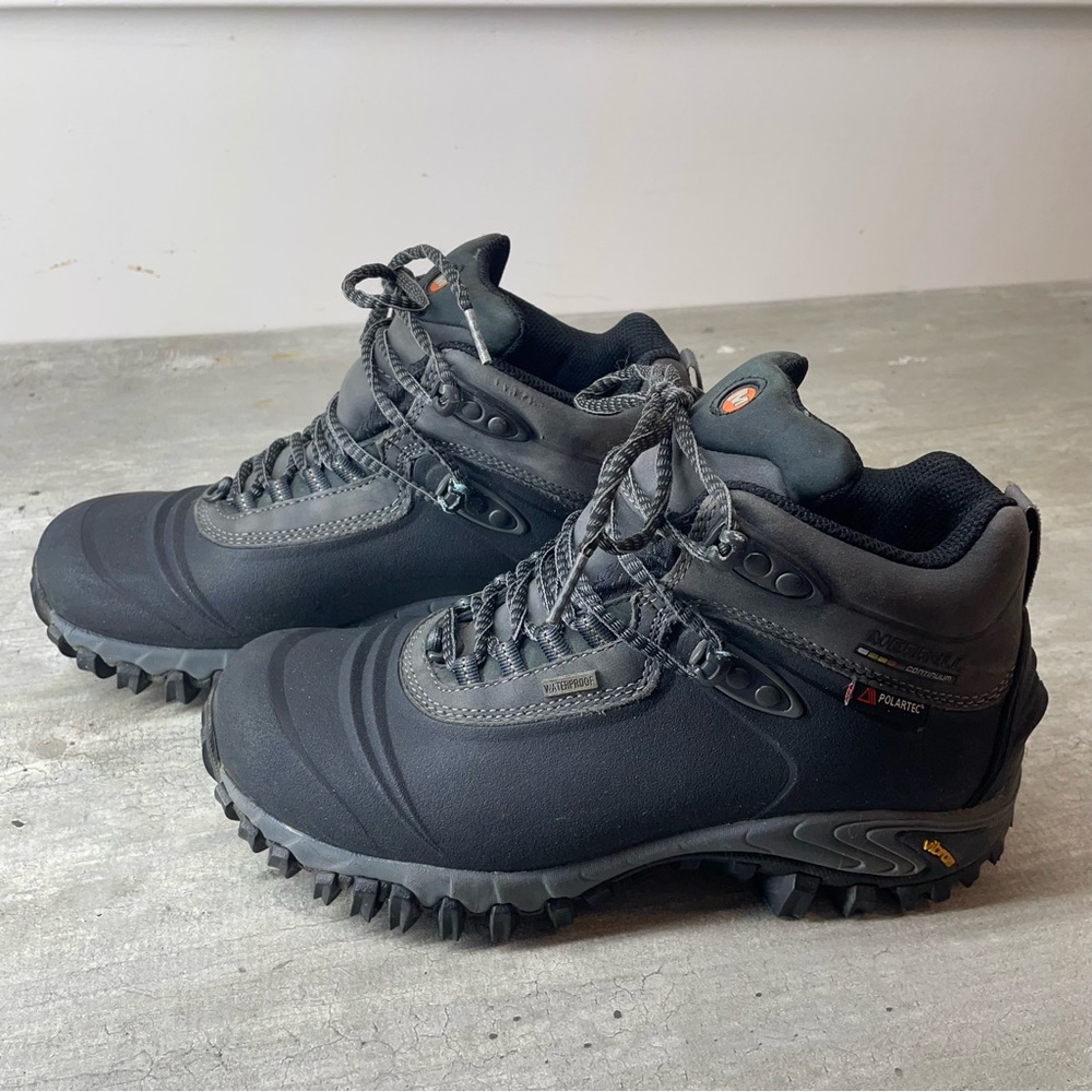 Merrell‎ Thermo 6 Waterproof Hiking Boots Womens 7.5 Black Insulated Vibram